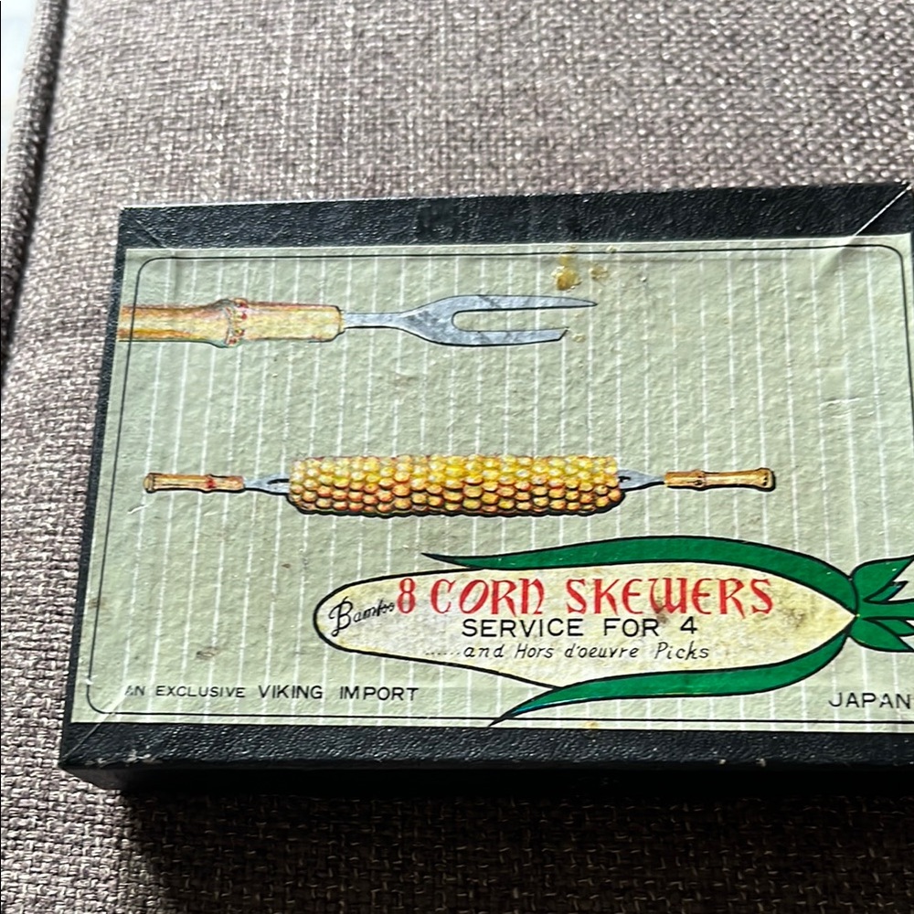 Vintage Corn Skewers Set